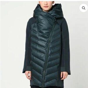 RARE Nike Women's Tech Fleece Aeroloft 800 Down Parka - Dark Loden Green - XS